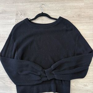 Lululemon Black Ribbed Sweater
